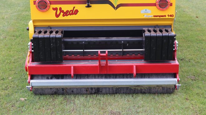 Close-up doorzaaimachine Grastotaal Close-up doorzaaimachine Grastotaal